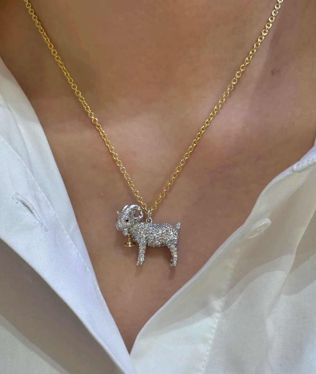 Vivienne Westwood Gold Chain with Sheep Charm